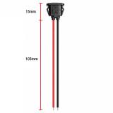 Conector Jack Tipo-C empotrable para carcasas con cables, foto 2